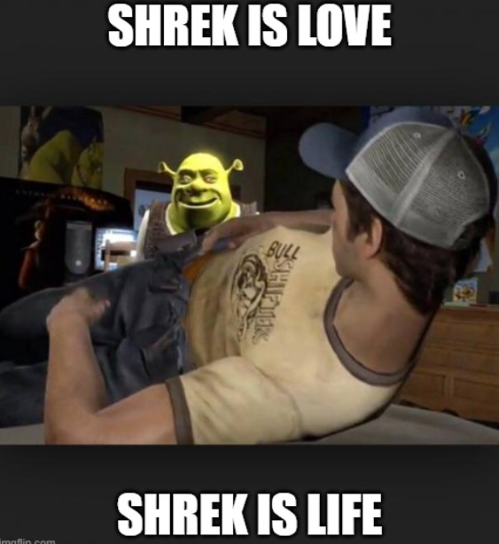 PG Memes on X: Shrek is love, Shrek is life #meme #memes #humor😂  #engraçado #risos #jogos #instagramers #memestagram #memesbrasil #pgmemes  #humorbrasil #memesbrasileiros #memesbr #zueira #risadas #zoeira #love  #engraçado #amigos #memes😂 #shrek